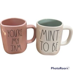 Rae Dunn “you’re my Jam” and “Mint to be” Cups
